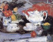 Francis Campbell Boileau Cadell Still Life with White Teapot Sweden oil painting artist